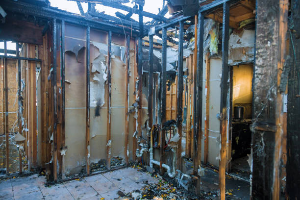 Professional Fire Damage Removal technician working in Grafton, OH